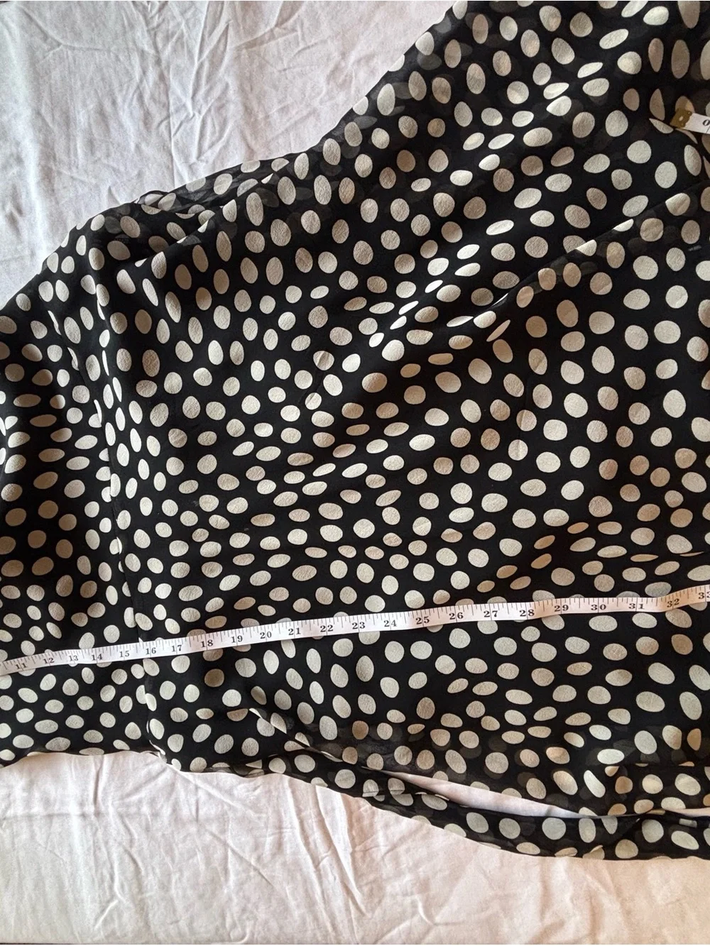 Georgiou Studio 100% Silk Polka Dot Midi Dress 8 Flutter Sleeve Romantic Y2K